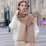 DOUBLE SIDED CRINKLE SCARF ELEGANT WINTER WRAP_CWASC0208