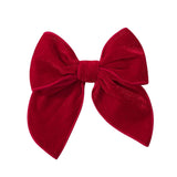 Vintage Christmas Bow Tail Hair Clip For Girls