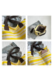 STRIPE SQUARE SHOPPERS BAG_CWAB0513