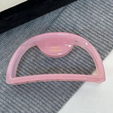 Daily Cut Out Half Round Acetate Hair Claw Clips_Cwaha0860