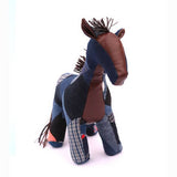 INDIGO PATCHWORK HANDMADE ANIMAL PLUSH_CWMM6025