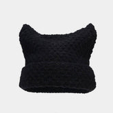 DEVIL EARS STRIPED WOOL KNITTED HAT_CWAH2125