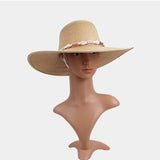 2024 NEW WOMEN TRAVEL VISOR STRAW HAT_CWAH1192