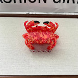 CRAB ACETATE HAIR CLAW CUTE MEDIUM DUCKBILL CLIP_CWAHA5773