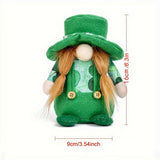 ST PATRICKS DAY GREEN HAT DOLL ORNAMENT_CWMM3441