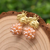 PREMIUM VINTAGE NATURAL FRESHWATER PEARL EARRINGS_CWAJE3769