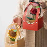 Cwmm9272_Handmade Crocheted Bouquet Gift Sunflower Pot