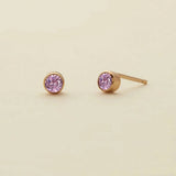 Zodiac Birthstone Zircon Stud Earrings Colorfast_Cwaje5027