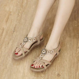 BOHEMIAN FLORAL RHINESTONE SANDALS_CWSHS0482