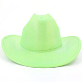 BRIGHT WESTERN COWBOY HAT WIDE BRIM JAZZ HAT_CWAH1768