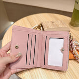 Textured Bow Pendant Bifold Wallet_Cwab06237