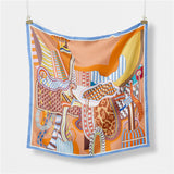 Thin Versatile Printed Square Scarf