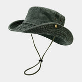 Washed Wide Brim Outdoor Sun Hat For Summer_Cwah3783