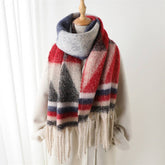 MODERN COMMUTER TRIANGLE FRINGE WINTER SCARF_CWASC2740