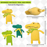 HANDMADE CROCODILE DOLL CROCHET MATERIAL KIT_CWMM1873