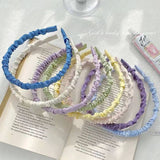 SIMPLE SOLID COLOR PLEATED HEADBAND_CWAHA1703