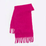 GRADIENT LOOP YARN TASSEL SCARF FOR WINTER_CWASC2354