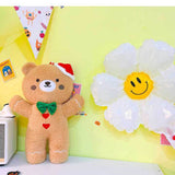 CUTE BEAR DOLL PILLOW WITH SANTA HAT_CWMM1446