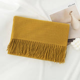 COZY SOLID COLOR WINTER SCARF WITH FOR WOMEN_CWASC0991