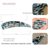 HORN POINTED TAIL COMB ACETATE CARVED FLOWER COMB_CWAHA4185