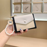 Unique Design Cute Two-Tone Pearl Wallet_Cwab06246