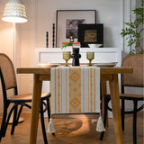 GEOMETRIC TASSEL HOLIDAY TABLE RUNNER_CWMM0994