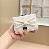 Cute Bow Heart Trifold Wallet With Coin Pouch_Cwab06215