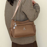 Lightweight Water-Repellent Nylon Shoulder Bag_Cwab3502