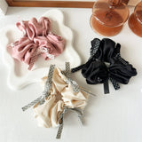 POLKA DOT FRENCH BOW HAIR TIE_CWAHA2428