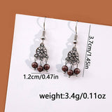 Vintage Hollow Round Distressed Earrings