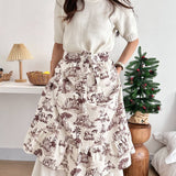 RETRO HALF LENGTH LANDSCAPE APRON_CWMM5834