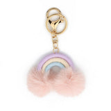 KEYCHAIN COTTON WOVEN CAR PENDANT BOHO POM POM_CWAB5017