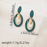 SIMPLE GEOMETRIC OVAL HOLLOW EARRINGS_CWAJE1867