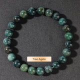 Crystal Natural Stone Beaded Bracelet Unisex_Cwmm11267