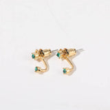 SIMPLE COLORFUL BIRTHSTONE EARRINGS_CWMM5346