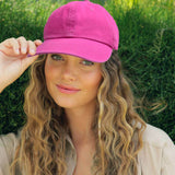 PARENT CHILD NEON BASEBALL CAP SOFT BRIM SUN HAT CWAH1222