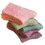 5PCS SET THICK THREAD IMITATION WOOL SOCKS_CWMS0279