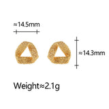 Womens Hollow Starry Sky Triangle Earrings