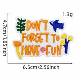 PERSONALIZED COLORFUL ENGLISH EMBROIDERY PATCH_CWMM4029