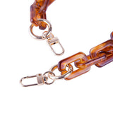 ACRYLIC SQUARE MULTI COLOR BAG CHAIN BAG STRAP_CWMM5093