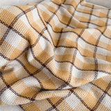 PLAID FAUX CASHMERE SCARF COZY LONG FRINGE WRAP_CWASC1442