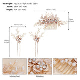FLOWERS LEAVES PEARLS BRIDAL HAIR ACCESSORIES_CWAHA2778