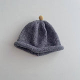 CHILDRENS STYLISH CUTE COLORED BALL KNITTED HAT_CWAH2933
