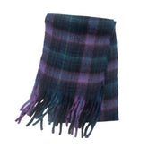 CHUNKY CIRCLE YARN PLAID SCARF THICK FALL WINTER_CWASC0878