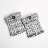 Winter Knee Pads Diamond Grid Plus Fleece Socks_Cwms0761