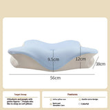 BUTTERFLY MEMORY FOAM NECK PILLOW A CLASS FABRIC_CWMM8093