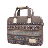 NEW ETHNIC PRINT CANVAS LAPTOP BAG_CWAB3320