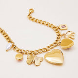 ROMANTIC PEARL CERAMIC HEART PHOTO BRACELET_CWAJE4804