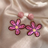 2024 NEW SIMPLE GRAFFITI FLOWER EARRINGS_CWAJE1641
