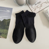 SOLID COLOR COTTON SPORTS BREATHABLE SOCKS FOR MEN_CWMS2014